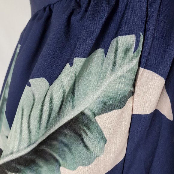 STRAPLESS PLAYSUIT STRIPED ROMPER RUFFLES JUMPSUIT - Picture 3 of 6